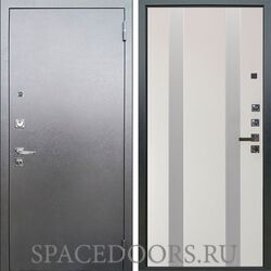 Входная металлическая дверь Аргус Люкс 3к Про Антик серебро Дуэт вставки изабель