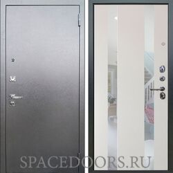 Входная металлическая дверь Аргус Люкс 3к Про Антик серебро Дуэт вставки николь