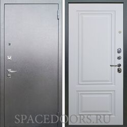 Входная металлическая дверь Аргус Люкс 3к Про Антик серебро Элион софт милк