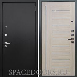 Входная металлическая дверь Аргус Люкс 3к Про Черный шелк  Диана буксус