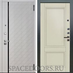 Входная металлическая дверь Аргус Люкс 3к Про Тори Софт милк Анастасия-2 Ваниль винил