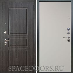 Входная металлическая дверь Аргус Люкс 3К Сабина дуб филадельфия графит Элегант софт милк