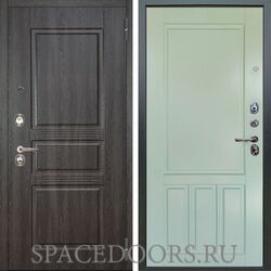 Входная металлическая дверь Аргус Люкс 3К Сабина дуб филадельфия графит Сервантос RAL 6019