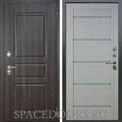 Входная металлическая дверь Аргус Люкс 3К Сабина дуб филадельфия графит Александра белая лиственница