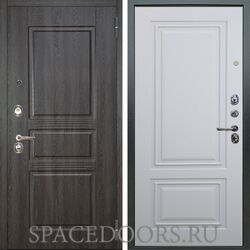 Входная металлическая дверь Аргус Люкс 3К Сабина дуб филадельфия графит Элион софт милк
