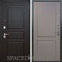 Входная металлическая дверь Аргус Люкс 3К Сабина венге Пифагор серый бархат
