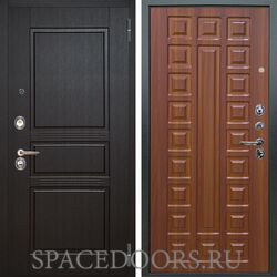 Входная металлическая дверь Аргус Люкс 3К Сабина венге Сенатор дуб рустикальный