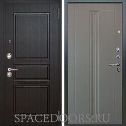 Входная металлическая дверь Аргус Люкс 3К Сабина венге Вертикаль роял вуд серый