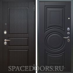 Входная металлическая дверь Аргус Люкс 3К Сабина венге Могадишь черный софт