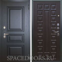 Входная металлическая дверь Аргус Люкс 3К Скиф горький шоколад Сенатор венге