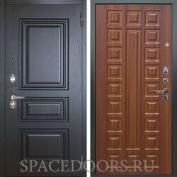 Входная металлическая дверь Аргус Люкс 3К Скиф горький шоколад Сенатор дуб рустикальный