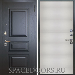 Входная металлическая дверь Аргус Люкс 3к Скиф Горький шоколад Агат Вельвет белый горизонт