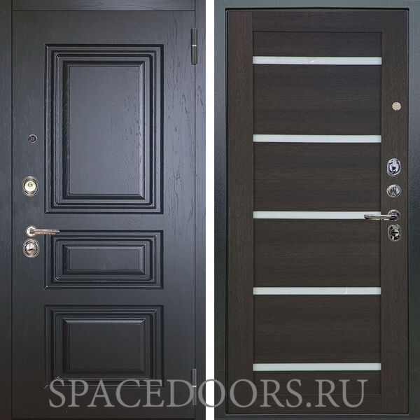 Входная металлическая дверь Аргус Люкс 3К Скиф горький шоколад Александра лунная ночь