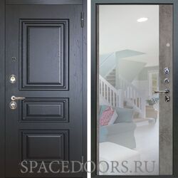 Входная металлическая дверь Аргус Люкс 3К Скиф горький шоколад Магнум светлый бетон