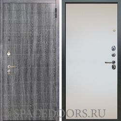 Входная металлическая дверь Аргус Люкс 3К Техно дуб филадельфия графит Под покраску