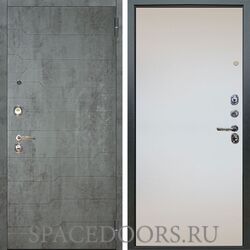Входная металлическая дверь Аргус Люкс 3К Техно темный бетон Под покраску
