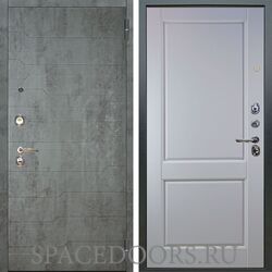 Входная металлическая дверь Аргус Люкс 3К Техно темный бетон Соренто