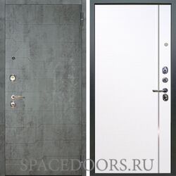 Входная металлическая дверь Аргус Люкс 3К Техно темный бетон Гауда роял вуд белый