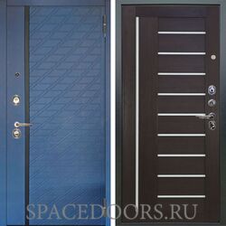 Входная металлическая дверь Аргус Люкс 3К Тори синий софт Диана вельвет