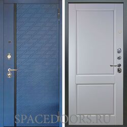 Входная металлическая дверь Аргус Люкс 3К Тори синий софт Соренто