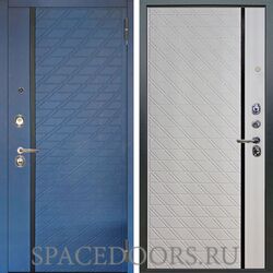 Входная металлическая дверь Аргус Люкс 3К Тори синий софт Тори софт милк