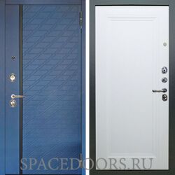 Входная металлическая дверь Аргус Люкс 3к Тори Синий софт Анастасия-1 вайт