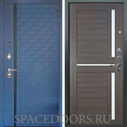 Входная металлическая дверь Аргус Люкс 3К Тори синий софт Мирра лунная ночь