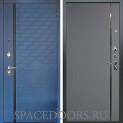 Входная металлическая дверь Аргус Люкс 3К Тори синий софт Лия силк маус