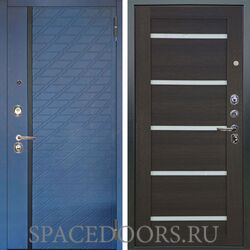 Входная металлическая дверь Аргус Люкс 3к Тори Синий софт Александра лунная ночь