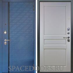 Входная металлическая дверь Аргус Люкс 3К Тори синий софт Каролина