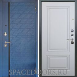 Входная металлическая дверь Аргус Люкс 3К Тори синий софт Элион софт милк