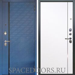 Входная металлическая дверь Аргус Люкс 3к Тори Синий софт Гауда роял вуд белый