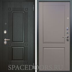 Входная металлическая дверь Аргус Люкс 3К Триумф венге Пифагор серый бархат