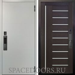 Входная металлическая дверь Аргус Smart Агат Вельвет белый Диана вельвет