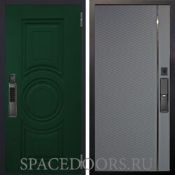 Входная металлическая дверь Аргус Smart Бенадир Зеленая эмаль Лия силк маус