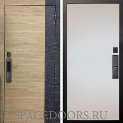 Входная металлическая дверь Аргус Smart Раунд Дуб европейский Под покраску
