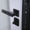 Входная дверь АСД Бриг с зеркалом биометрическая дверная ручка Smart lock T888 белый матовый
