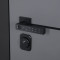 Входная дверь АСД Бриг с зеркалом биометрическая дверная ручка Smart lock T888 белый матовый