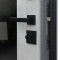 Входная дверь АСД Дуэт Б с зеркалом биометрический замок Smart lock Y12 бетон светлый