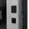 Входная дверь АСД Дуэт Б с зеркалом биометрический замок Smart lock Y23 бетон светлый