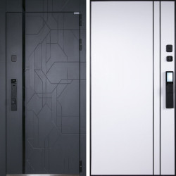 Входная дверь АСД Форест биометрический замок Smart lock K06 белый матовый