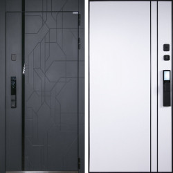 Входная дверь АСД Форест биометрический замок Smart lock Y23 белый матовый