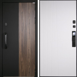 Входная дверь АСД Инь-Янь биометрический замок Smart lock DZ 888 белый матовый