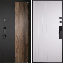 Входная дверь АСД Инь-Янь биометрический замок Smart lock К06 белый матовый