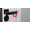 Входная дверь АСД Комфорт с зеркалом биометрическая дверная ручка Smart lock T888 ясень белый снег