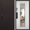 Входная дверь АСД Комфорт с зеркалом биометрический замок Smart lock DZ 888 ясень белый снег
