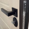 Входная дверь АСД Комфорт с зеркалом биометрический замок Smart lock Y23 ясень белый снег