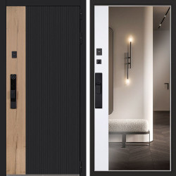 Входная дверь АСД Конструктор с зеркалом биометрический замок Smart lock Y12