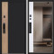 Входная дверь АСД Конструктор с зеркалом биометрический замок Smart lock Y23