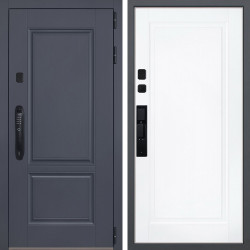 Входная дверь АСД Ledo биометрический замок Smart lock DZ 888 белый матовый